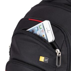 Plush phone pocket of the Case Logic Evolution Deluxe BPED-115 Backpack