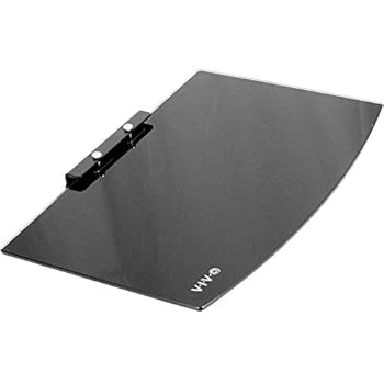VIVO Floating Wall Mount Tempered Glass Shelf for DVD Player, Audio, Gaming System, Streaming Devices (MOUNT-SF011)
