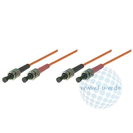 Tecline 76801 OM1 Fibre-Optic Cable (62.5/125 µm, 1.0 m) Orange