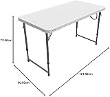 LIFETIME Height Adjustable Craft Camping and Utility Folding Table view 3