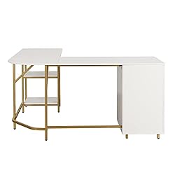 Techni Mobili L Shaped Desk - Two-Toned Computer
