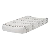 Lambs & Ivy Meadow Changing Pad Cover, Cream/White