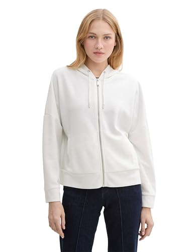 TOM TAILOR Felpa da Donna, 10315 - Whisper White, XS