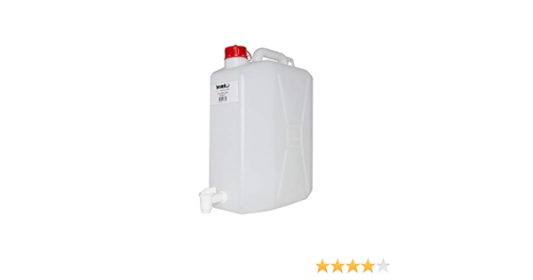 Wurko 044111 - Bidon plastico con Grifo 20l.Blanco