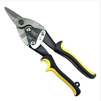 KPH Straight Mouth 10 inch Chrome-vanadium Stainless Steel Aviation Snips Anti-slip Sawtooth Design Blade Scissor