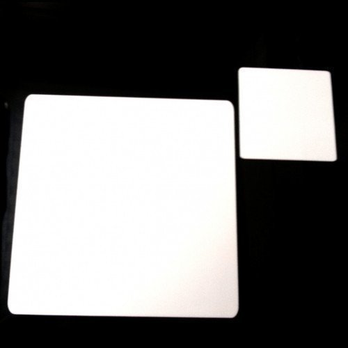 Super Cool Creations 8 Square White Acrylic Coasters & 8 Placemats