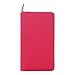 Filofax Personal Compact Zip Organizer, Saffiano Fluoro Pink, 6.75 x 3.75 inches