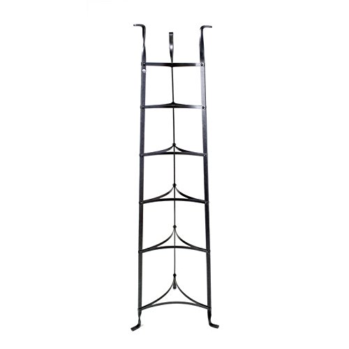 Enclume 6-Tier Cookware Stand, Free Standing Pot Rack, Hammered Steel (Unassembled)