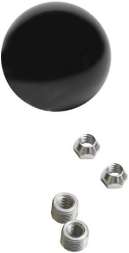 Lokar SK-6884 Black 2-1/4" 3/8-16 Thread Shift Knob