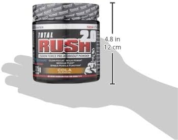 Weider Total Rush 2.0 Pre-Workout Formula, Cola, The Legal Pre-Workout, Focus + Power, Serious Pump, 15 servings - Image 5
