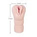 Handy Men's Toy Mini Stroker Sleeve, Light, Handheld Masturbator, Tight Ribbed 2in1 Pussy Ass Entry, Single Open-Ended Tunnel, Blowjob Sex Doll, Realistic 3D Black CyberSkin® Premier Soft Silicone