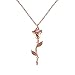 QUINBY Mothers Day Rose Flower Pendant Necklace for Women Mom Rose Gold Necklace Jewelry Gifts for Grandma Wife