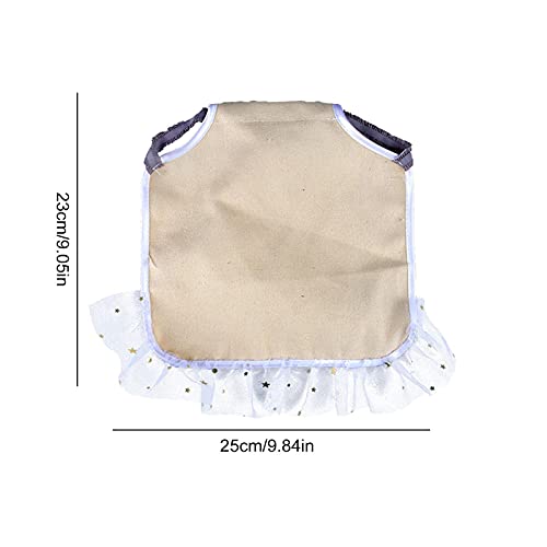 Hühnerweste Hühnersattel Sattelweste Hen Entenflügelschutz Gartenarbeit Schürzen 9.84 9.05in Mit Frills Henne Schürzen… – Bild 4