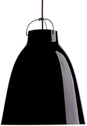1PCS Office light Villa lighting Hotel light Residential light iron pendant lights black/white Caravaggio lamp trigeminal aluminum Restaurant bar cafe store pendant lamps WL7041026PY ( Size : D24cm )