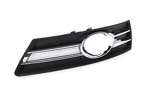 iJDMTOY Xenon White OEM Fit 8W High Power LED Daytime Running Light Kit For 2009-2011 Volkswagen CC