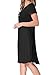 levaca Womens Summer Loose Swing Casual T-Shirt Midi Dress