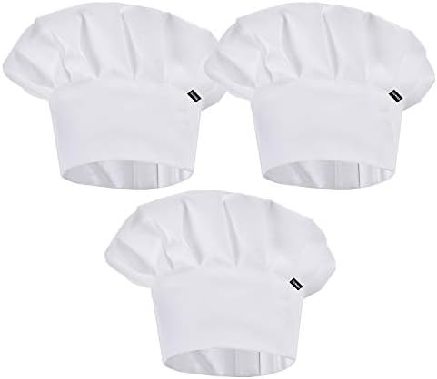 ESHATO Kids Chef Hat, Poly-Cotton Kitchen Cooking Cap for Aged