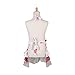 G2PLUS Kids Apron with Pockets, Cotton Canvas Baking Apron for Kids, Cooking Apron for Children, Great Xmas Gift for Daughter and Fit for 2-5yrs Old Little Kid Girls White