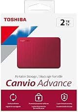 Toshiba Canvio Advance 2TB Portable External Hard Drive USB 3.0 Red HDTCA20XR3AA view 11