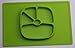 Non Slip Silicone Kids Placemats with Plate for Toddlers Babies Children Green