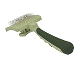Safari by Coastal Self-Cleaning Slicker Brush to Reduce Shedding for Everyday Coat Care of All Cat Breeds