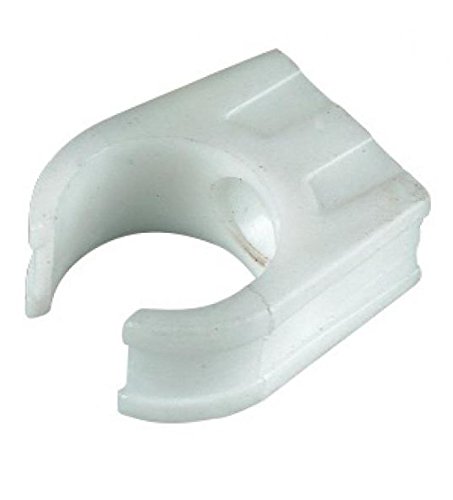 FLOPLAST overflow pipe clip 21.5mm white - Bag of 10