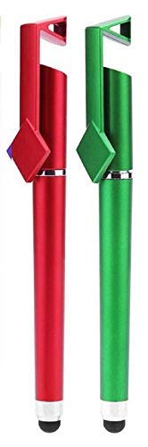 FEDUS® Universal 3 in 1 Capacitive Stylus Pen with Mobile Stand Holder, Writing Pen, Capacitive Pen for Mobile use, Comp