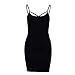 Women Cami Pencil Dress – Ladies Sexy Solid Color Sleeveless Cutout Neck Bodycon Dresses – Casual Midi Dressthumb 2