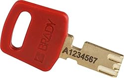 Brady SafeKey Lockout Padlock - Aluminum - Red