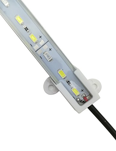 HAMRVL 5730 Aquarium Coral LED Strip Light Spool Waterproof LED Plant Grow String Lights DC 12V 1ft 3Pcs With power and remote (1Red 2White 1Blue )