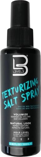 L3 Level 3 Sea Salt Texturizing Spray - Creates Beachy Waves and Texture - Casual Hair Finish