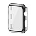 Ultra-Slim Electroplate PC Hard Case Cover Skin For Apple Watch Series 3 38mm,Tuscom (Black)