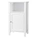 VASAGLE Bathroom Floor Storage Cabinet with Single Door Adjustable Shelf White UBBC45WT