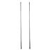 Wuchieal Portable Telescopic Silver Sticks for Belly Dance Isis Wings, 1 Pair, 5.9