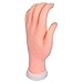 CLAVUZ Nail Hand Practice Model Flexible Movable Soft Plastic Hand for Fake Nail Art Starter Training (Brown)