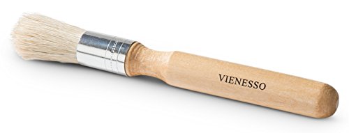 VIENESSO Barista Pinsel für die Kaffeemühle oder Siebträger - Espresso Reinigungsbürste im edlen Design mit Holzgriff…