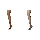 Hanes Women's 2 Pack Control Top Reinforced Toe