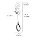 Mermaid Coffee Spoon Stainless Steel Hanging Spoon Set - 18/10 Cute Teaspoon Sugar Spoon Ice Cream Desert Spoon Hanging Spoons Cup Soup Multi-functional Kitchen Tools Set (Pack of 5)