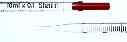 Sterilin 502754-07 Polystyrene 1mL Disposable Sterile Serological Pipette (Case of 1000 Bulk)