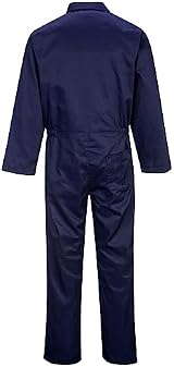 Portwest S999 Men’s Work Coveralls Polycotton Boiler Suit Navy Large view 2