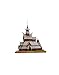 KERANOVA 361 Clever Paper Temples of The World 70 Piece Borgund Stave Church 3D Puzzle, 19 x 14 x 21 cm, 1/87 Scale, Multi Color