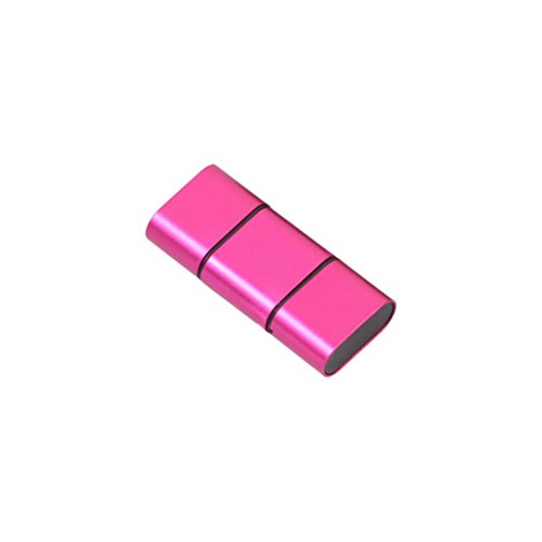 TF / SD Card Reader, [2 Pack] Gotd Ultra Slim USB 3.0 SD / Micro SD Card Reader Adapter Micro USB OTG / USB C OTG Adapter for PC / Laptop / Smartphones/ Tablets (Hot Pink)