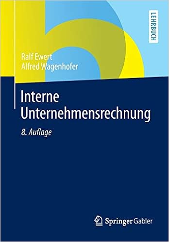 Interne Unternehmensrechnung Springer Lehrbuch German Edition Ewert Ralf Wagenhofer Alfred 9783642359606 Amazon Com Books