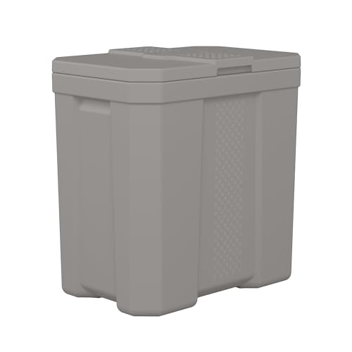 Suncast 28 Gallon Heavy Duty Storage Box, Durable, Multi-Purpose Container for…