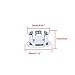 Whosee 5-Pack Vanity Basin Round Overflow Covers Kitchen Remplacement Hollow Ring Bathroom