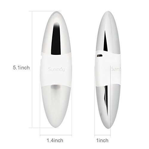 SUNMAY Sonic Facial Massager, Rechargeable Ionic Lifting Firming Face Skin Care Pen, Relieve Crow's Feet Forehead Wrinkle - Thumbnail 5