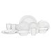 Corelle Winter Frost White Dinnerware Set with lids (20-Piece, Service for 4)