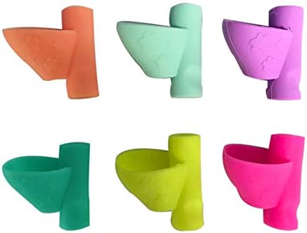 LONMEI Pencil Grips for Children Handwriting - Left Handed and Right Handed Users Triangular Pen Grip Writing Aid Grip Posture Correction Tool Safe and Comfortable Silicone Random Colors