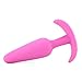 Doc Johnson Mood - Naughty 1 - Silicone Anal Plug - Medium - 3.9 in. Long and 1 in. Wide - Tapered Base for Comfort Between The Cheeks - Medium - Pink