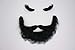 Mustaches Self Adhesive, Novelty, Realistic, Traper Fake Beard Fake Mustache and Fake Eyebrows, Black Color
